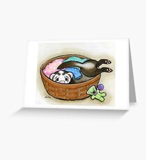 Earline in the Laundry Basket Greeting Card