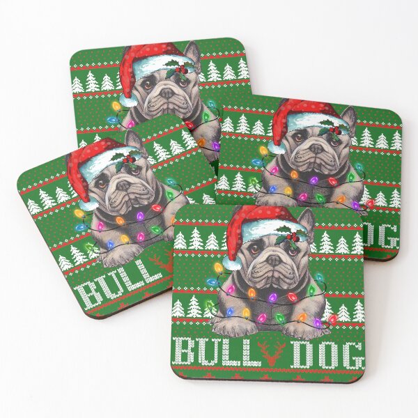 Item preview, bulldog ugly christmas sweater - bulldog lover xmas ugly pajama - bulldog through the snow designed and sold by wear4gamers.