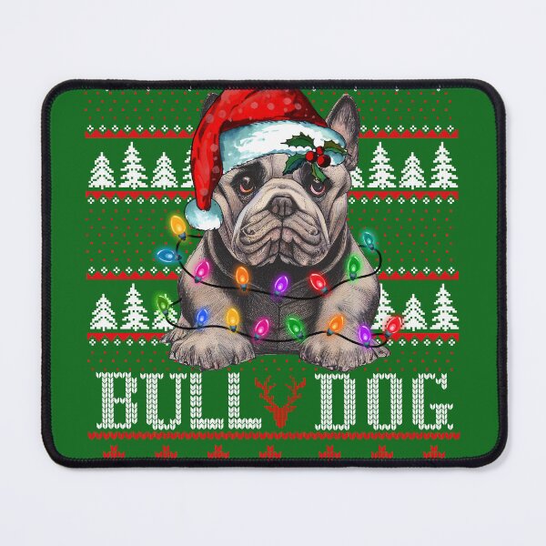 Item preview, bulldog ugly christmas sweater - bulldog lover xmas ugly pajama - bulldog through the snow designed and sold by wear4gamers.