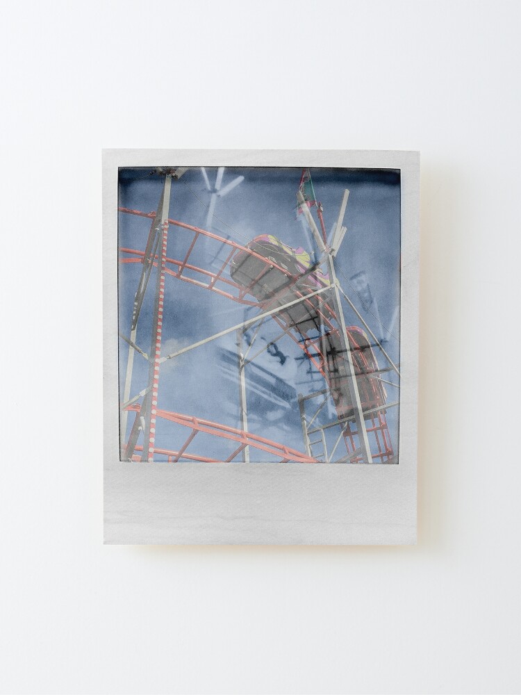 Alternate view of Impossible Project NC State Fair Roller Coaster Mounted Print