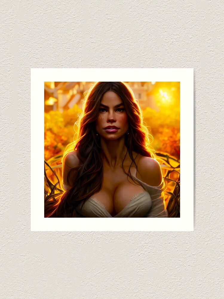 Sofia Vergara Fan Art 2 Art Print for Sale by A.I. Does Art