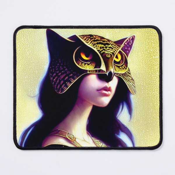 Item preview, cat owl woman AI designed and sold by SBlagojevic.