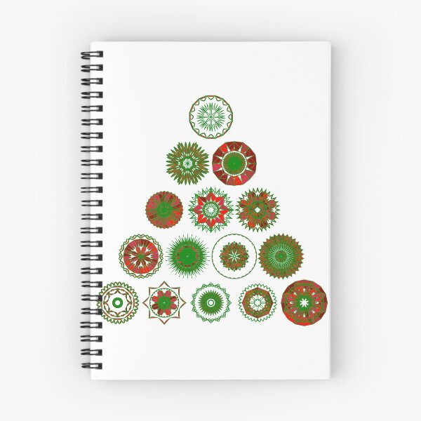 Item preview, Festive medium tree set unique design W5.1 designed and sold by fishpressink.