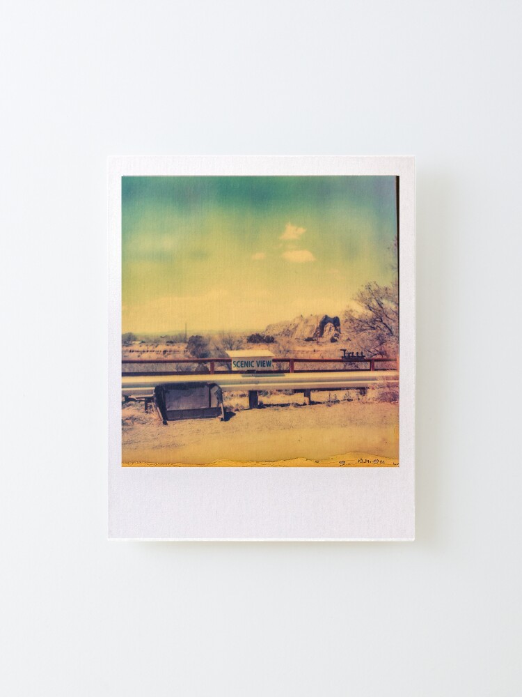 Alternate view of Impossible Project New Mexico scenic view Mounted Print