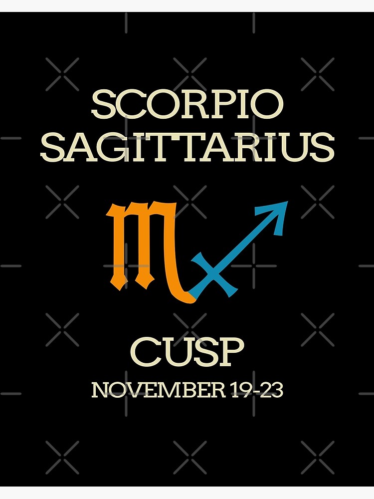 Zodiac Cusp Scorpio Sagittarius November Birthday Art Board Print