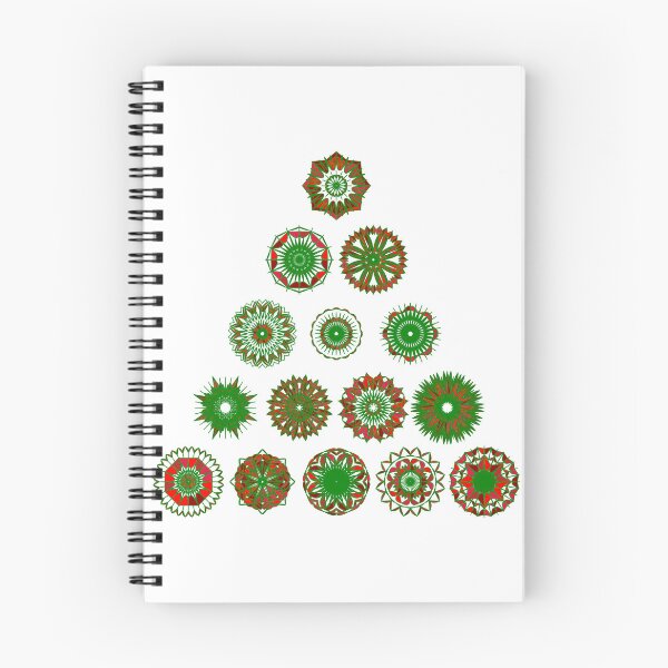 Item preview, Festive medium tree set unique design W5.2 designed and sold by fishpressink.