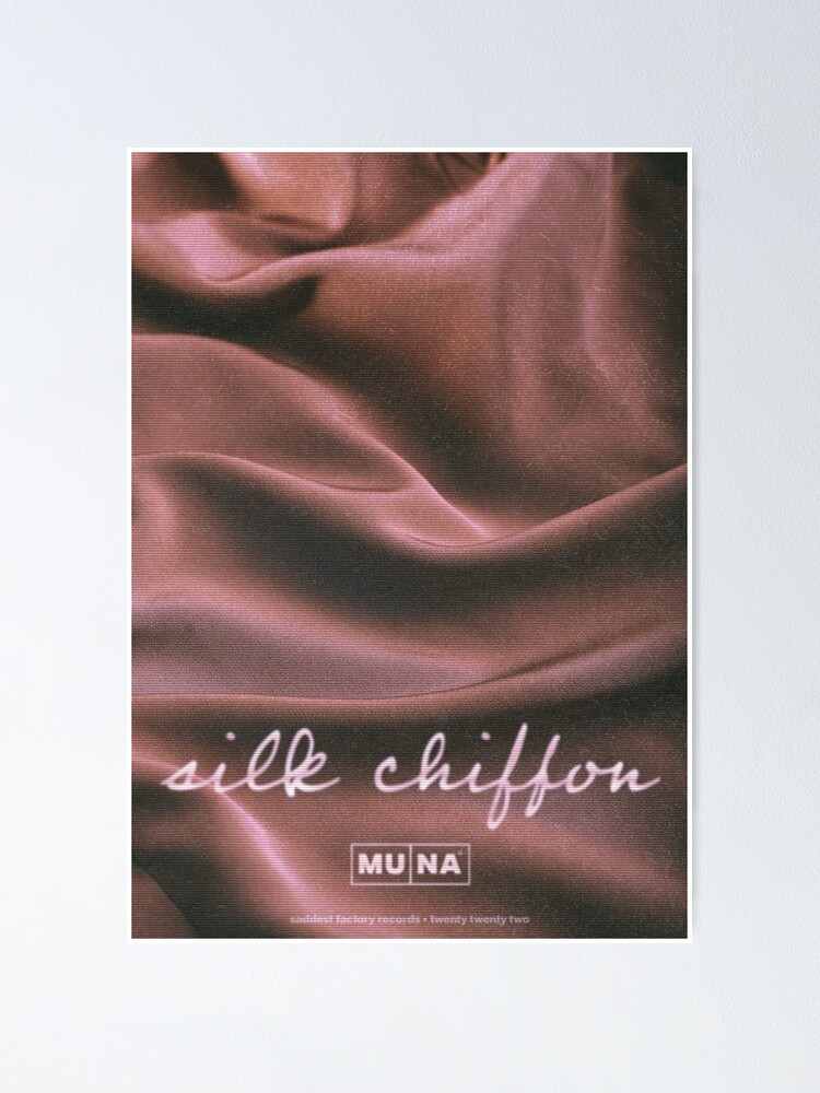 "Silk Chiffon MUNA Indie Band Sad Girl Aesthetic Cinematic Poster Design Phoebe Bridgers