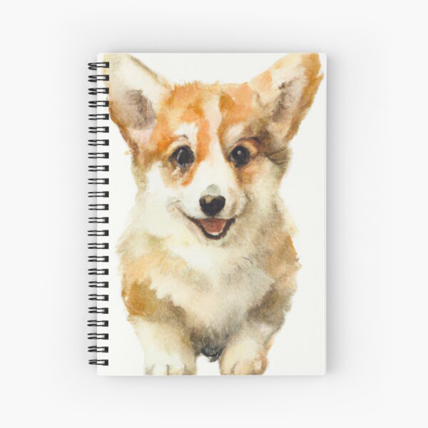 cute corgi puppy 7 Spiral Notebook