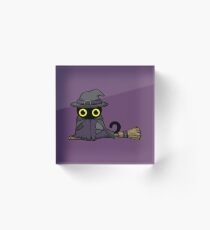 Bloque acrílico Witch Cat