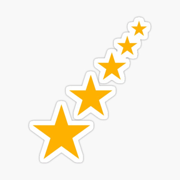 Star Rating Vinyl Planner Stickers - Stars Ratings - 5 Stars Reviews - S171  - Stickeriffic