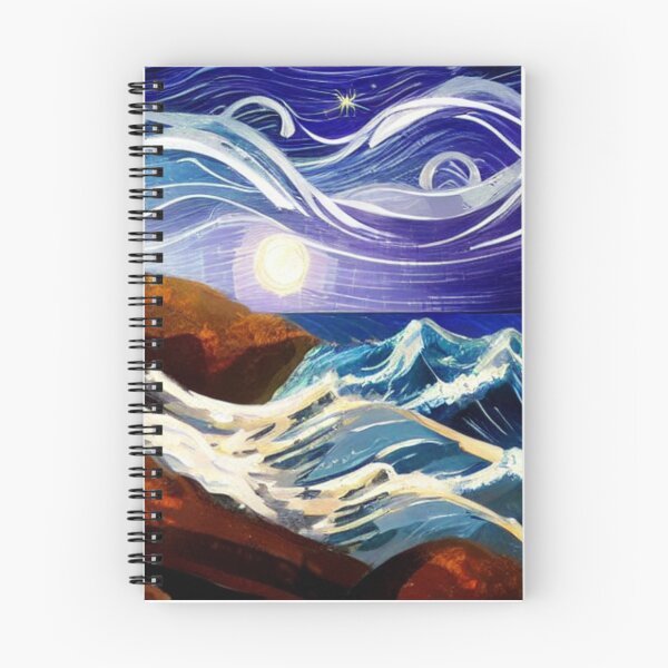 Item preview, Ocean Waves Moonlight Painting Series - Painting 11 -Throw Pillows and Prints.  designed and sold by ScatterHub.