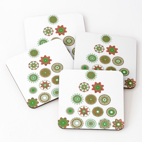Item preview, Festive medium tree set unique design W5.5 designed and sold by fishpressink.