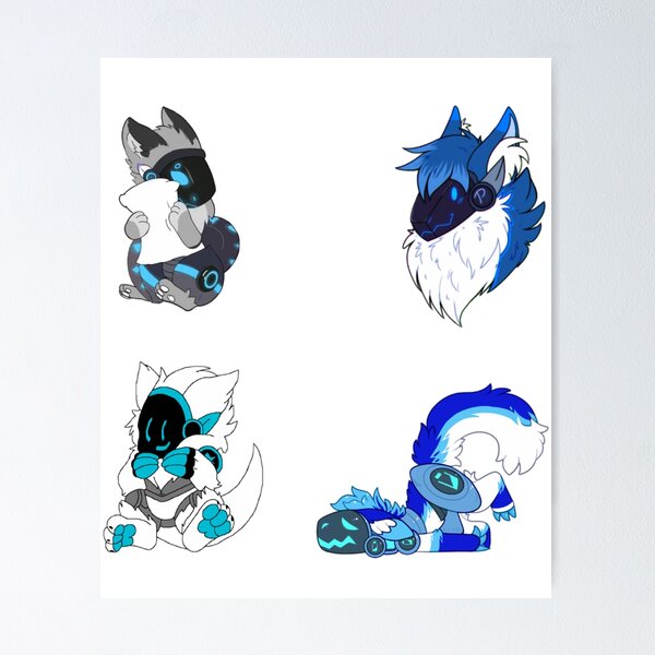 Protogen Head Sticker for Sale by ChetLarkin