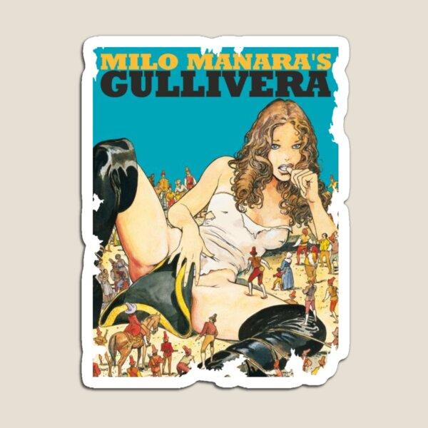 Aperçu de l'œuvre Couverture de bande dessinée Gullivera bords grunge créée et vendue par PabsCellaneous.