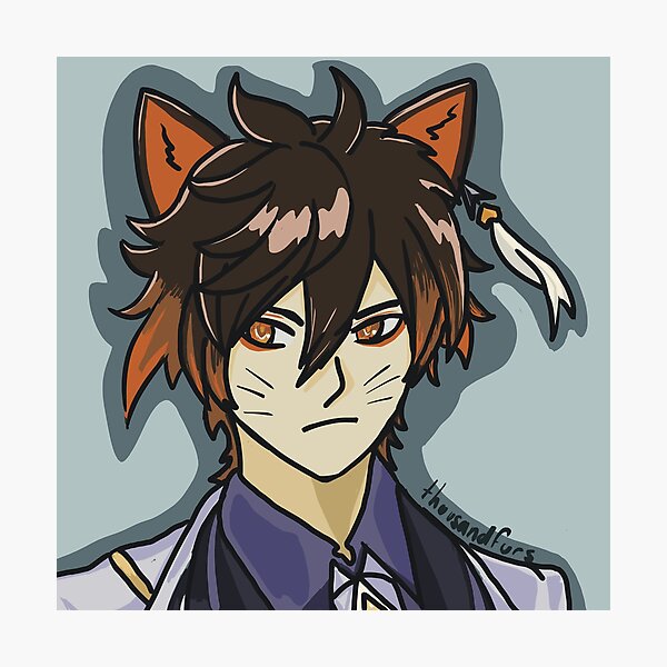 Futuristic anime CatBoy gifts for manga lovers | Sticker