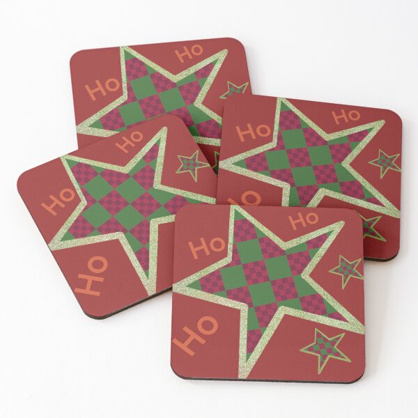 Item preview,  Ho Ho Ho Xmas Star red designed and sold by GalapaTales.