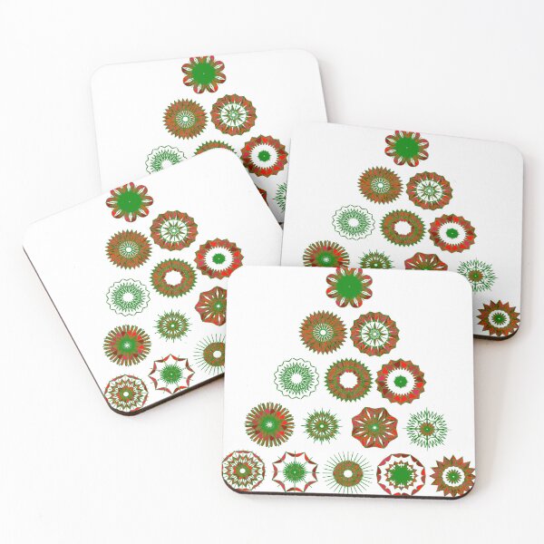 Item preview, Festive medium tree set unique design W5.4 designed and sold by fishpressink.