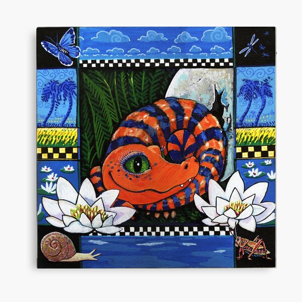 Rhoda the Alligator Cover Illustration Canvas Print