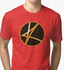 Kylie K Glitter Print Tri-blend T-Shirt