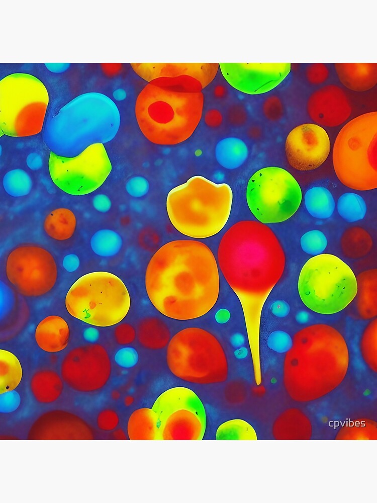"Psychedelic Groovy Lava Lamp Blob Design, Lava Blobs " Poster for Sale