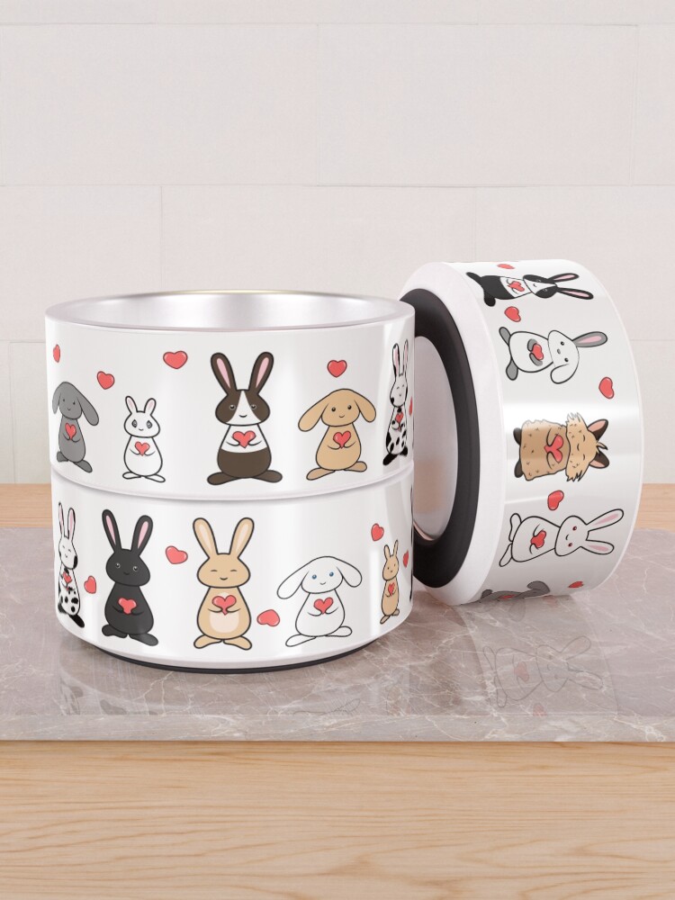 Alternate view of My favorite breed is rescued - bunnies Pet Bowl