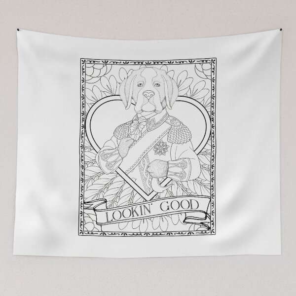 Item preview, Military Boxer Dog Vintage Fantasy Animal  designed and sold by Mrspink16.