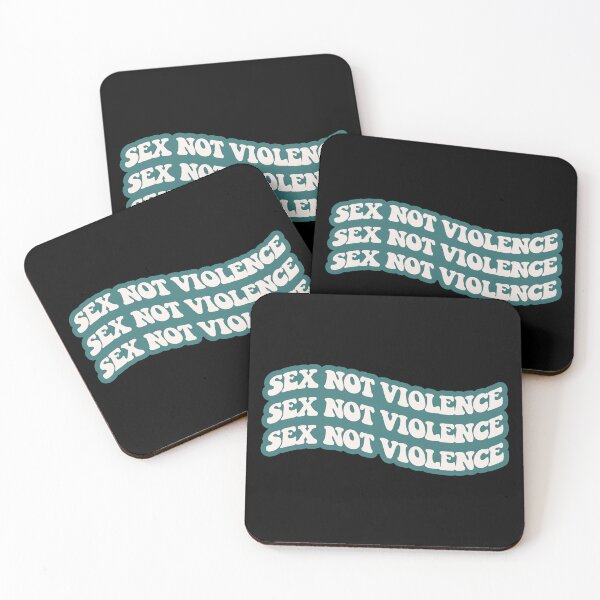 Item preview, Sex Not Violence (vintage green) designed and sold by sarascoprox.