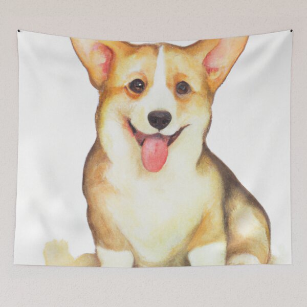Item preview, cute corgi puppy 5 designed and sold by cutiepeaupies.