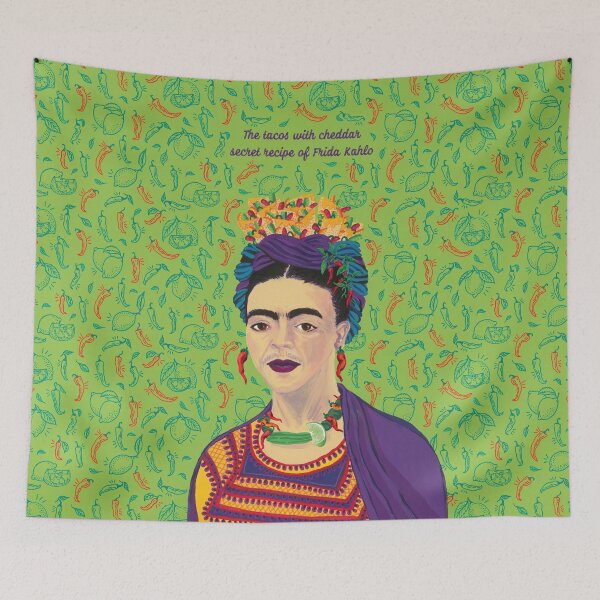 Item preview, The tacos with cheddar secret recipe of Frida Kahlo designed and sold by Aurore art print studio.