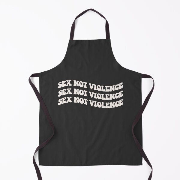 Item preview, Sex Not Violence (black) designed and sold by sarascoprox.