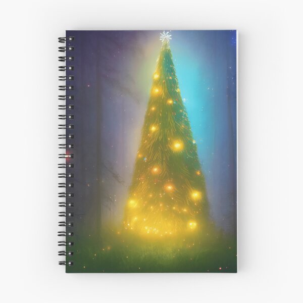 Item preview, beautiful epic huge Christmas tree surrounded by snowy mountains and forest designed and sold by WearZoid.