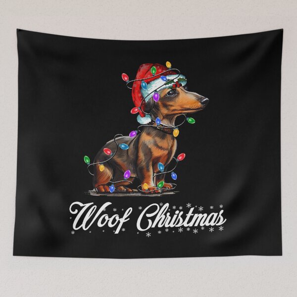 Item preview, Santa Dachshund Dog Christmas Lights designed and sold by Blok45.