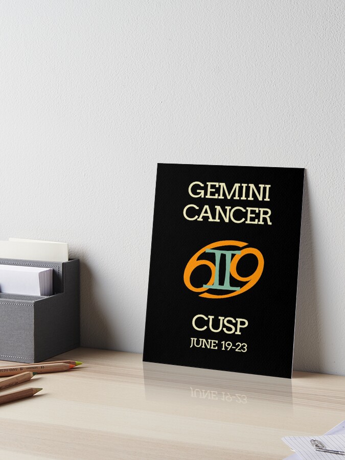 Zodiac Cusp Gemini Cancer June Birthday Art Board Print