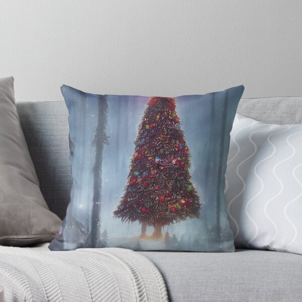 Artikelvorschau, wunderschöner epischer riesiger Weihnachtsbaum, umgeben von schneebedeckten Bergen und Wäldern entworfen und verkauft von WearZoid.