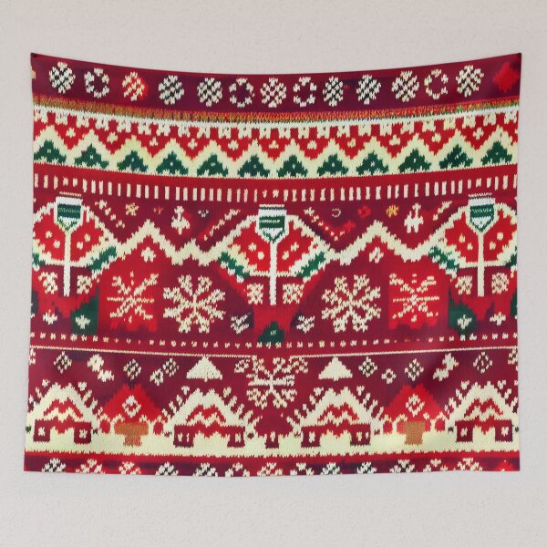 Item preview, Ugly Christmas Sweater Design in Red White and Green  designed and sold by ClairesPatterns.