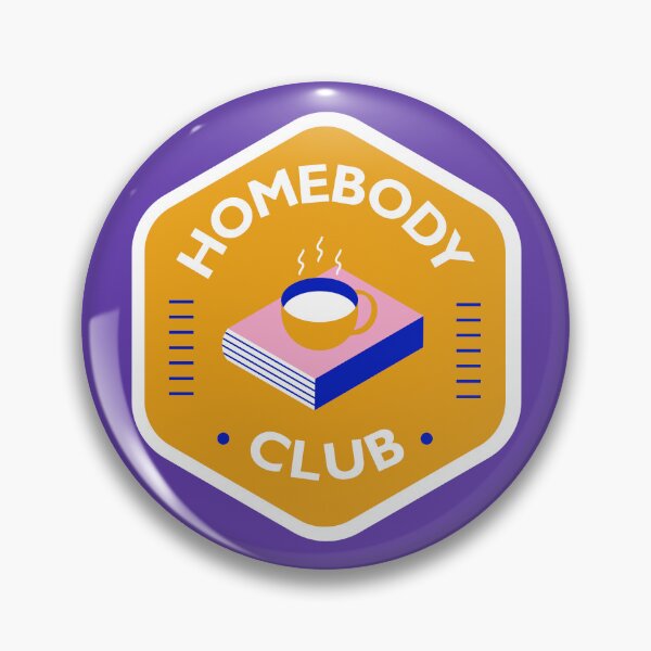 Item preview, Homebody Club Pink/Purple Badge designed and sold by Pantonia.