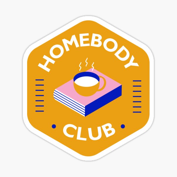 Vista previa del artículo con la obra «Insignia rosa/morada del Homebody Club», diseñado y vendido por Pantonia.