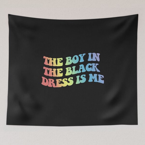Item preview, The Boy In The Black Dress Is Me (Gay Rainbow Pride Flag) designed and sold by sarascoprox.