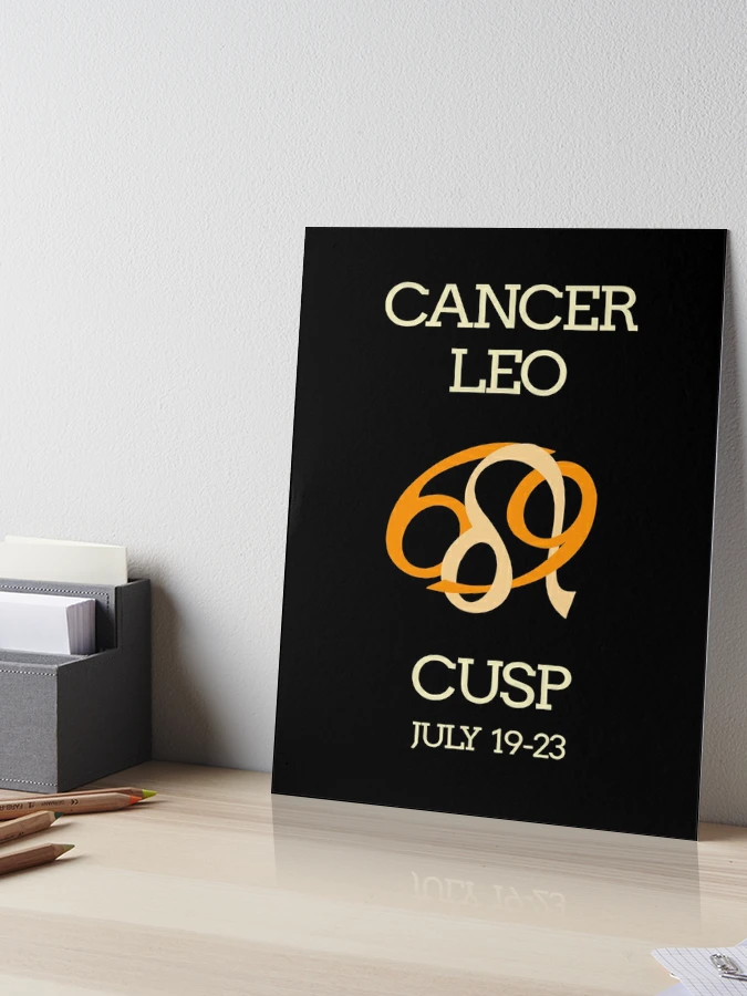 Zodiac Cusp Cancer Leo July Birthday Art Board Print