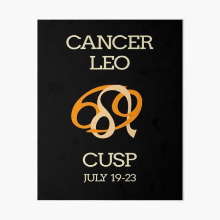 Zodiac Cusp Cancer Leo July Birthday Poster