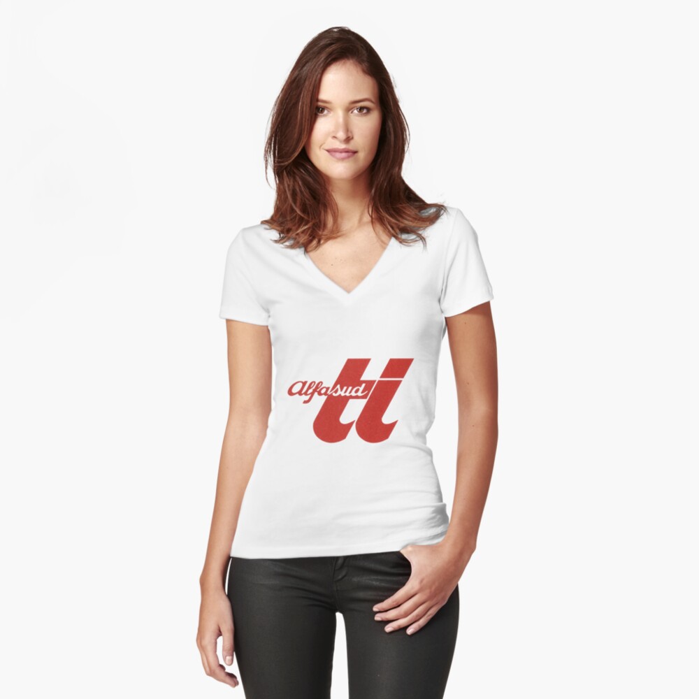 Item preview, Fitted V-Neck T-Shirt designed and sold by evanbottcher.
