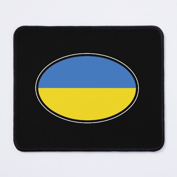 Item preview, Ukraine Flag (UKR) Oval Travel Bumper Sticker for your Car or Luggage.  designed and sold by BBTravels.