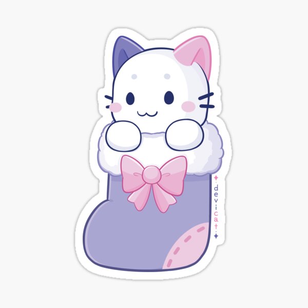 Item preview, CandiCat Christmas Stocking • 2022 designed and sold by Devi Cat.