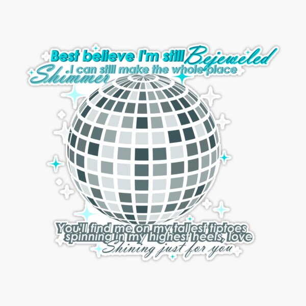 I'm A MirrorBall Taylor Swift – bejeweled stickers