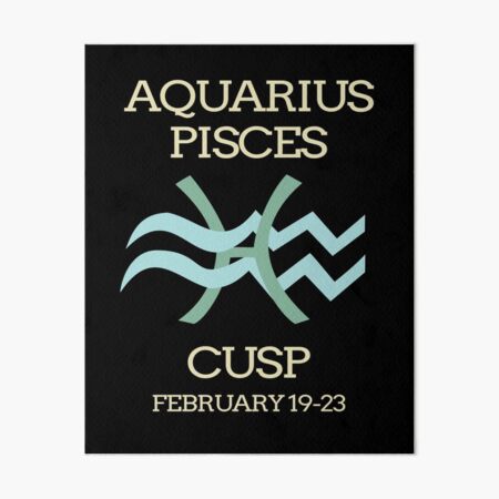 Zodiac Cusp Aquarius Pisces February Birthday Spiral Notebook