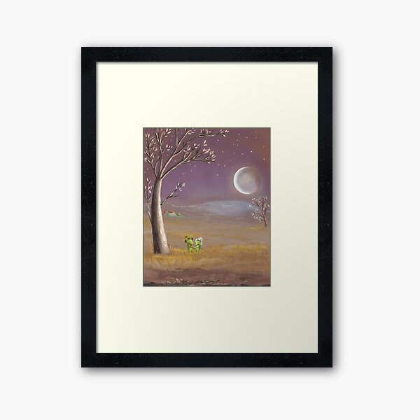farmer frogs Framed Art Print