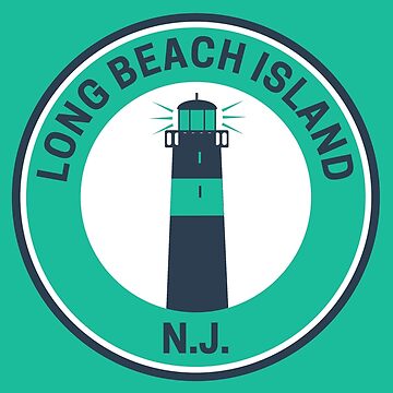 Artwork thumbnail, Vintage Long Beach Island New Jersey Lighthouse by fearcity