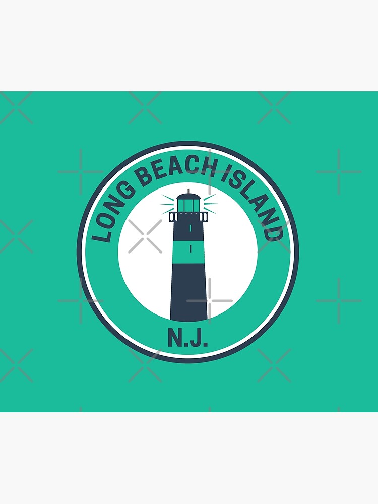 Thumbnail 6 of 6, Throw Blanket, Vintage Long Beach Island New Jersey Lighthouse designed and sold by fearcity.