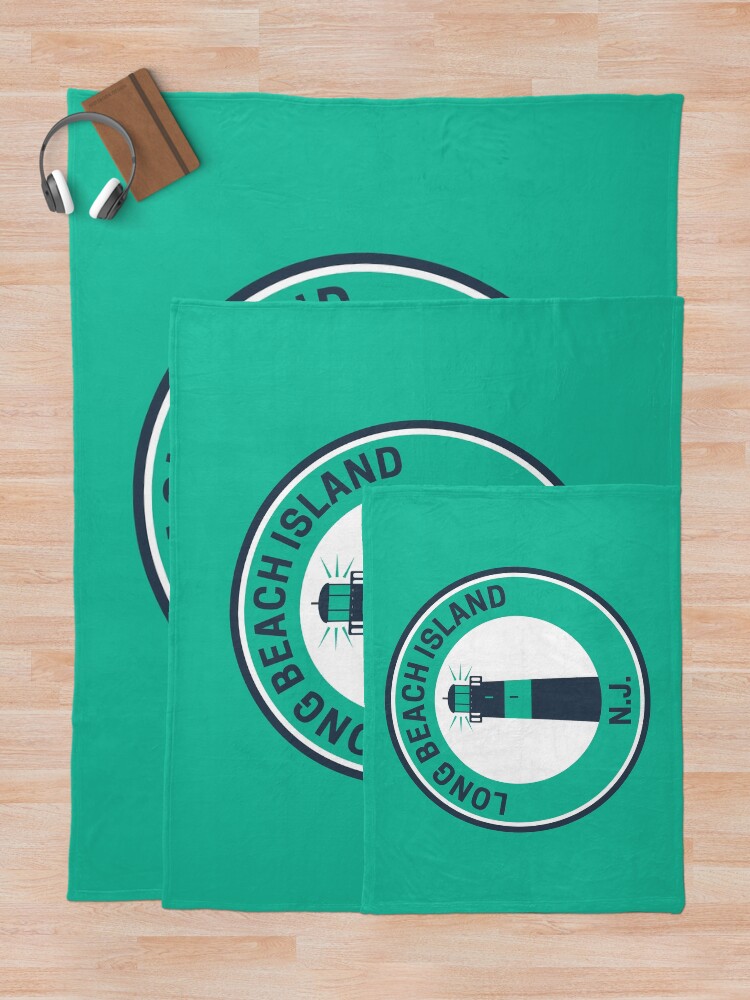 Thumbnail 5 of 6, Throw Blanket, Vintage Long Beach Island New Jersey Lighthouse designed and sold by fearcity.