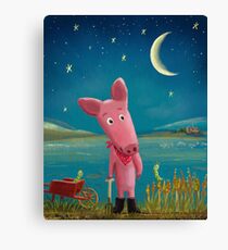 farmer pig Canvas Print